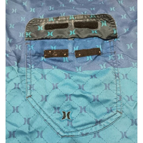 HURLEY Logo Board Shorts 32 Swim Trunks Pocket Surf Blue - Picture 7 of 9